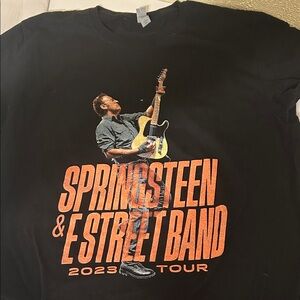 Springsteen & E Street Band 2023 Tour Black Graphic Tee